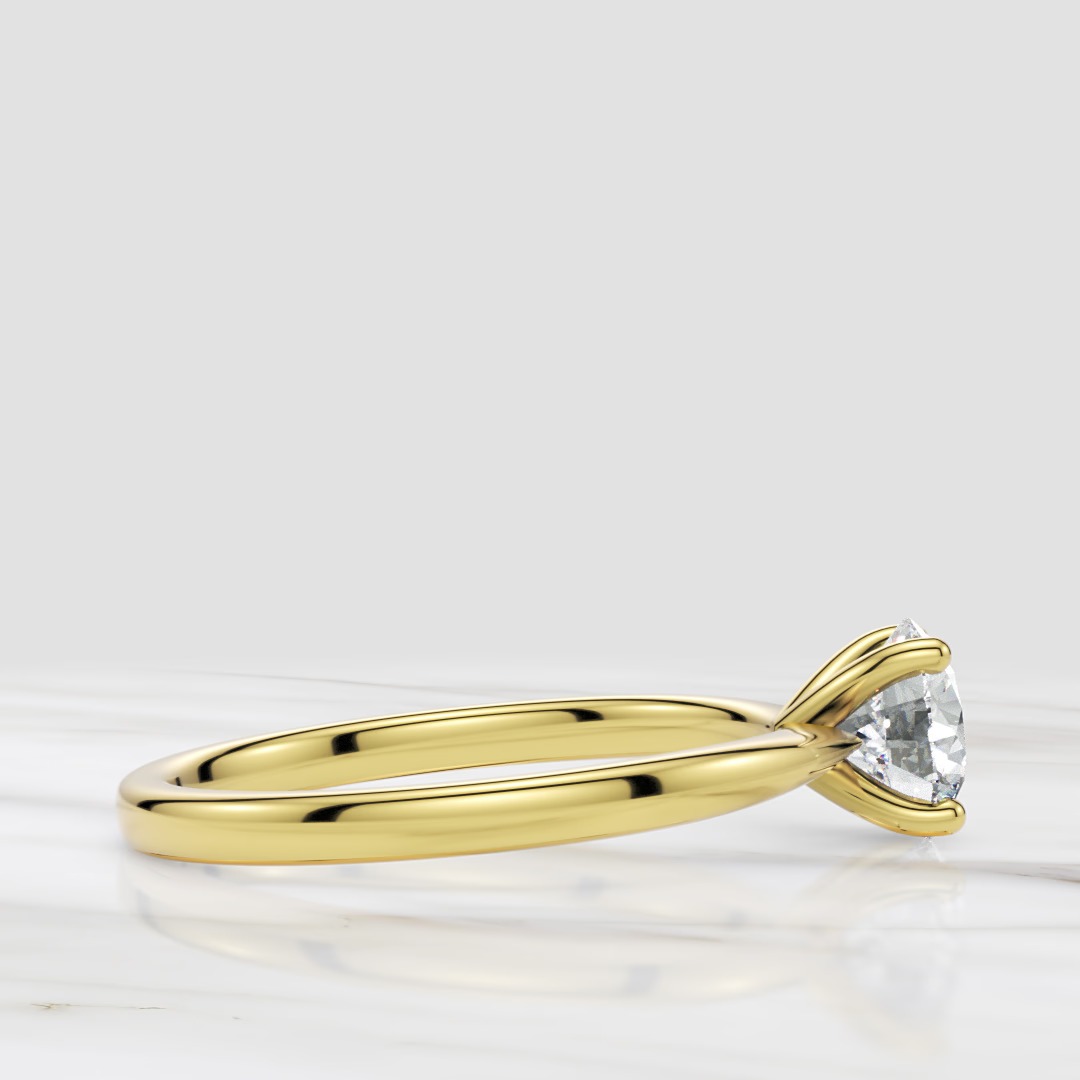 1 carat lab grown diamond ring